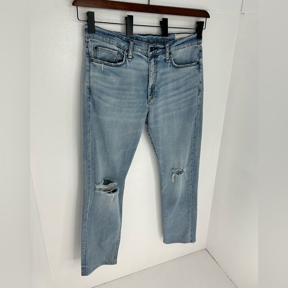 Rag & Bone Fit 2 Slim Fit Jeans 33x29 (Tag 33x32) Stretch Denim Straight Leg - Picture 3 of 14